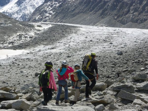 Initiation avec un guide sur la Mer de Glace