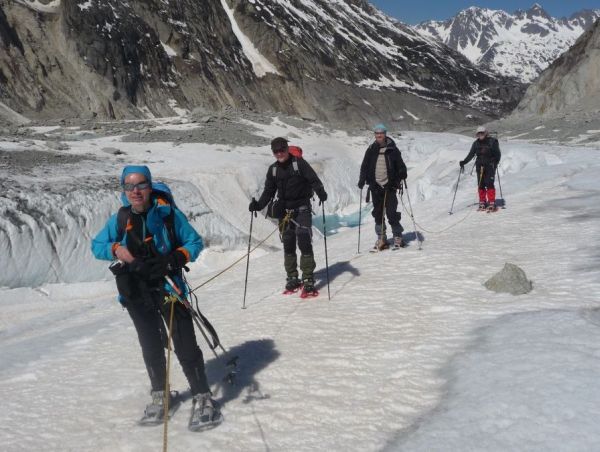 Initiation avec un guide sur la Mer de Glace