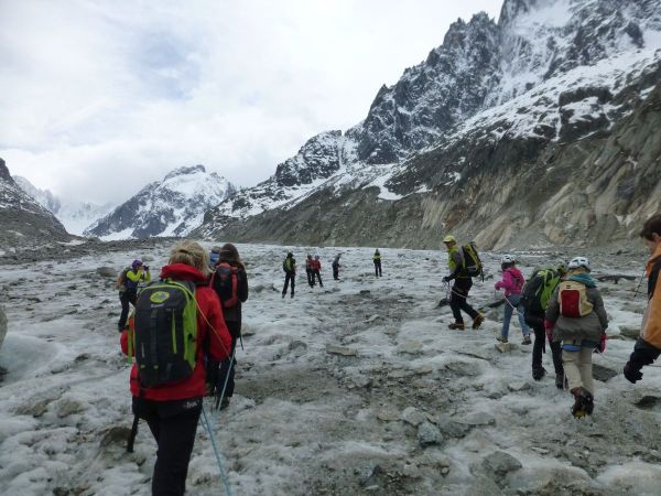 Initiation avec un guide sur la Mer de Glace